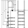 Лестница усиленная 2 ступ. с накладкой люкс, нерж. AISI-304 (узкий борт) POOL KING /MRO202/