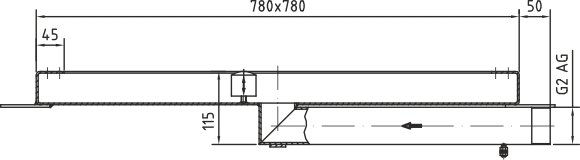 Устройство квадратного аэромассажа BS 75 Q (750х750 мм) FitStar, для пленочного и бетонного бассейна