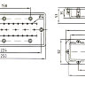 Аэромассажный комплект FitStar: плато V4A (250 мм, нерж.сталь) для закладной части с 1 выходом, компрессор 0,5 кВт., с закладной деталью.
