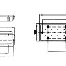 Аэромассажный комплект FitStar: плато V4A (500 мм, нерж.сталь) для закладной части с 1 выходом, компрессор 0,5 кВт., с закладной деталью.